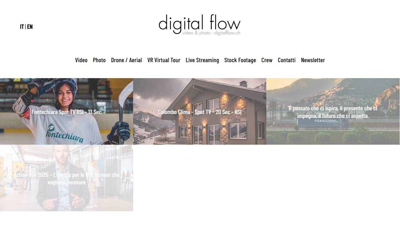 Anteprima del sito: Digital Flow Sagl