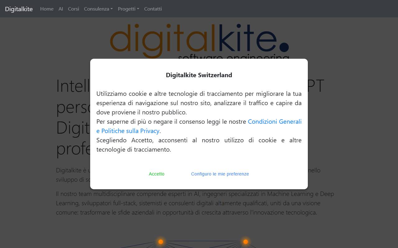 Anteprima del sito: Digitalkite Spreafico