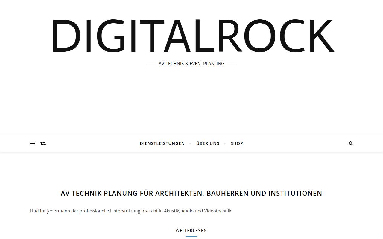 Anteprima del sito: Digital Rock SA