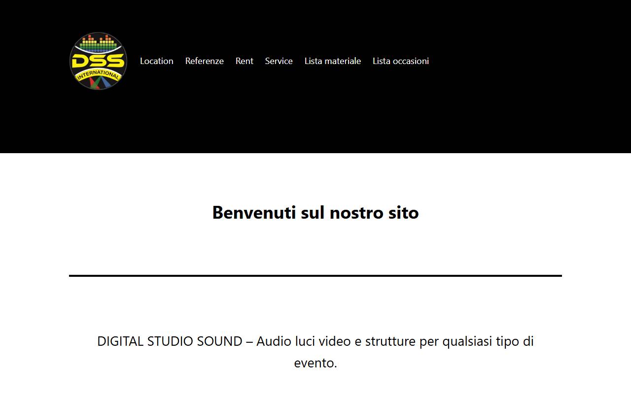Anteprima del sito: Digital Studio Sound International SA