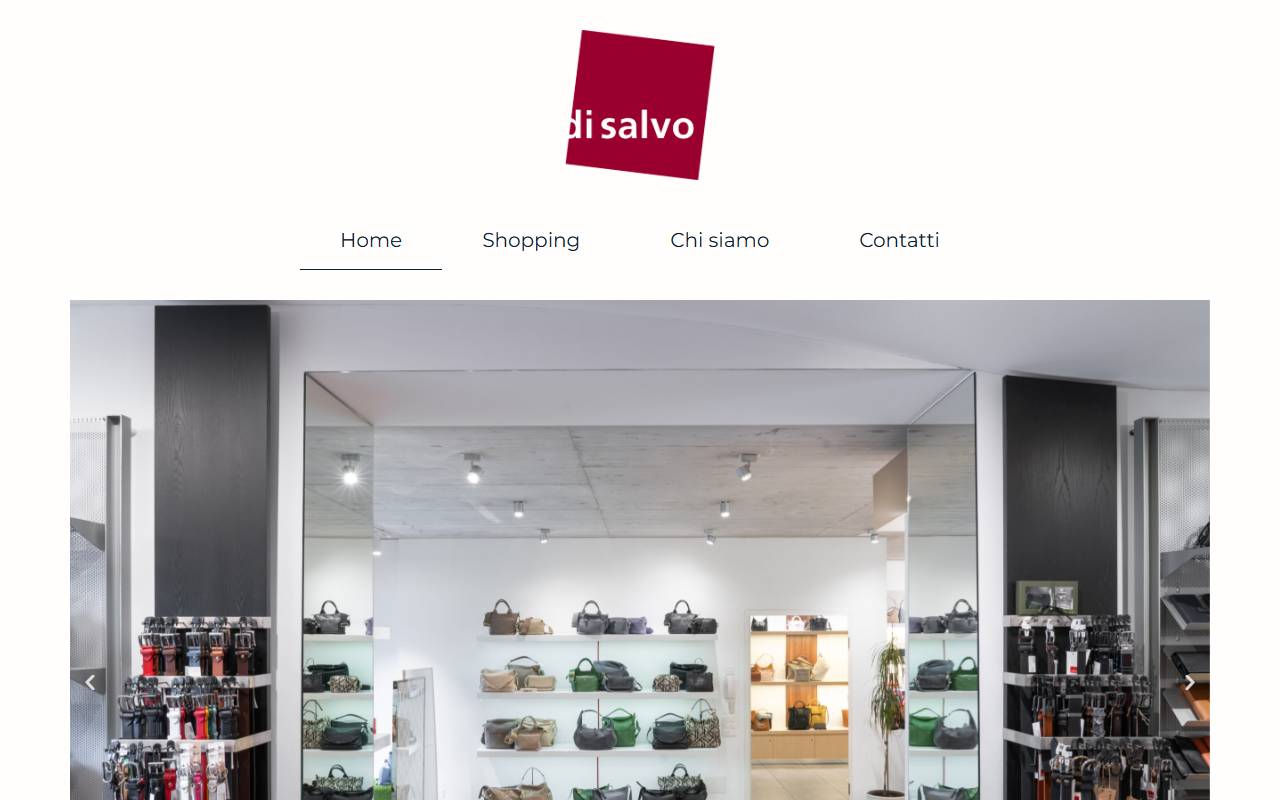 Anteprima del sito: Di Salvo Pelletteria Sagl