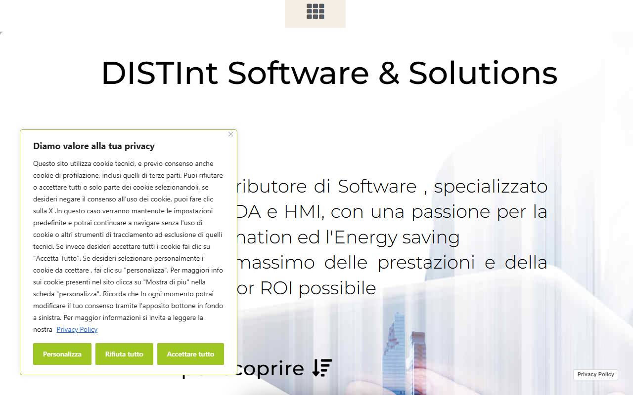 Anteprima del sito: DISTInt Software & Solutions di Cefalo