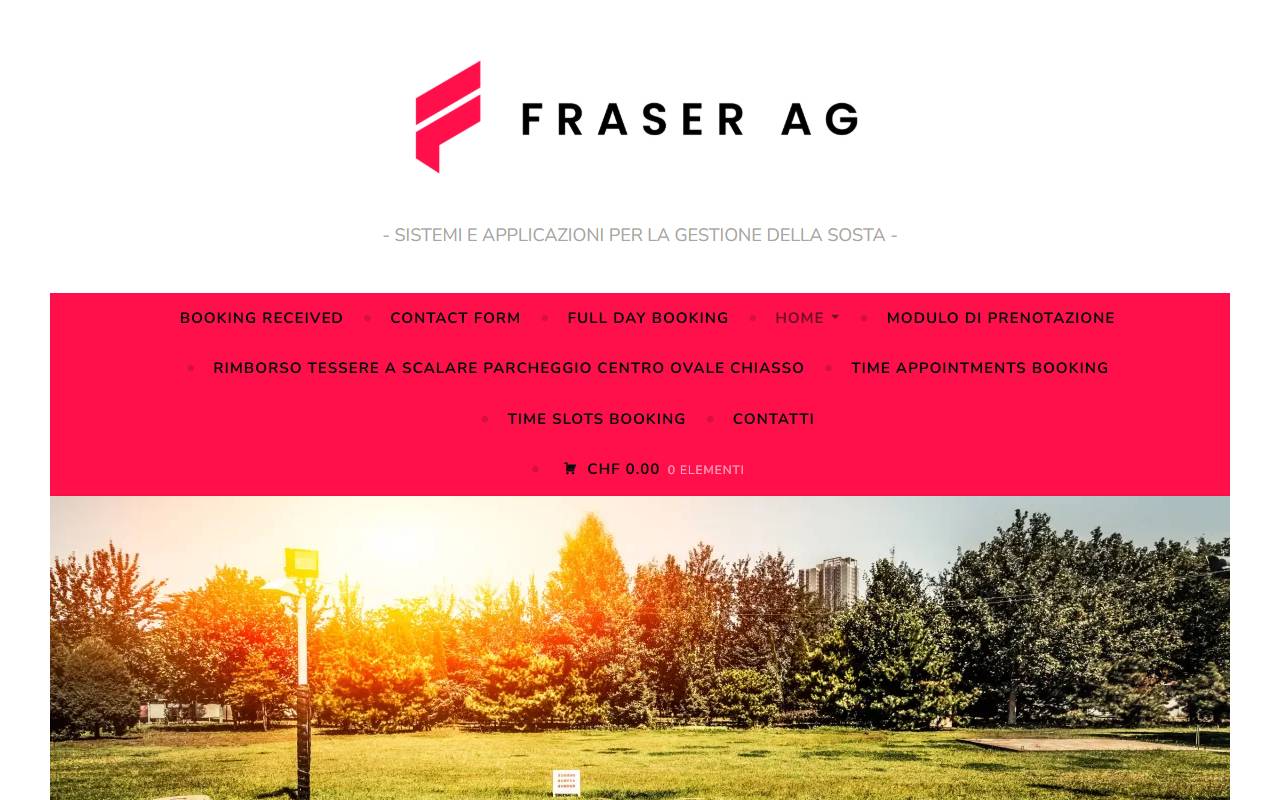 Anteprima del sito: FRASER AG