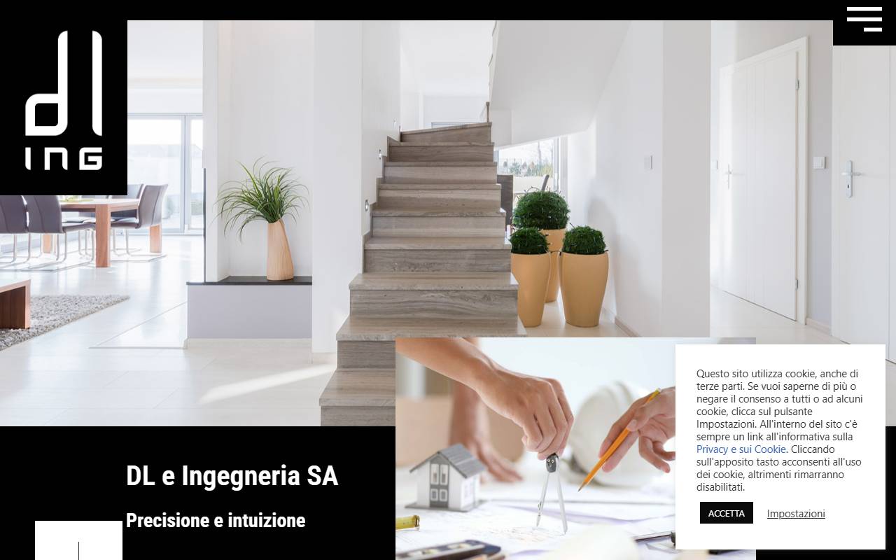Anteprima del sito: DL e Ingegneria SA