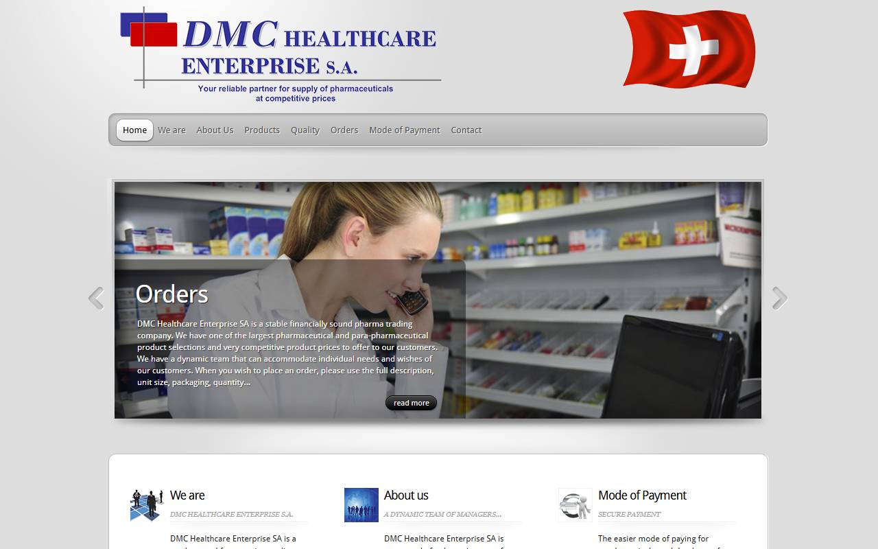 Anteprima del sito: DMC Healthcare Enterprise SA