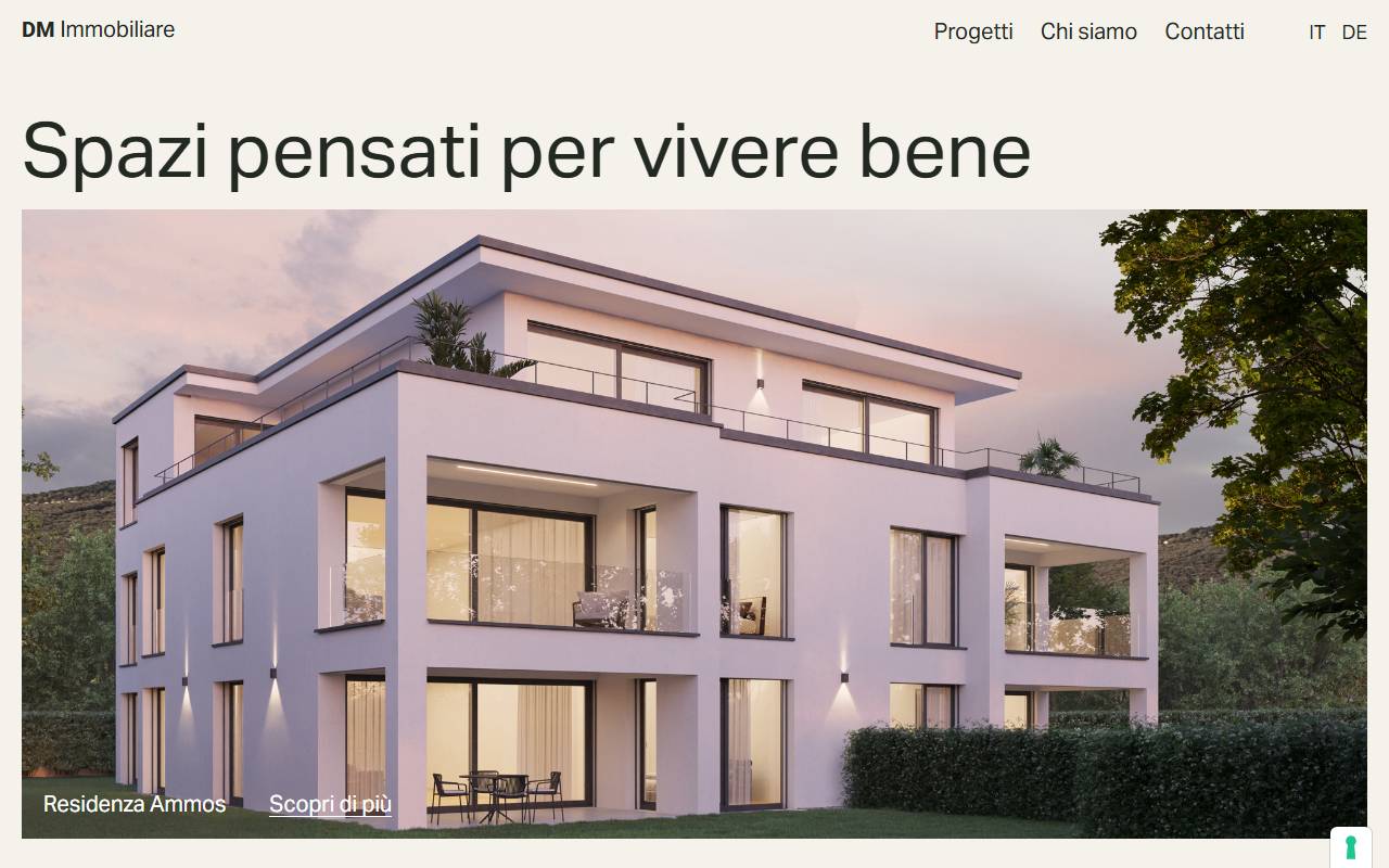 Anteprima del sito: DM Immobiliare SA