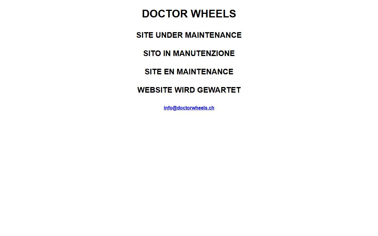 Anteprima del sito: DOCTOR WHEELS Sagl