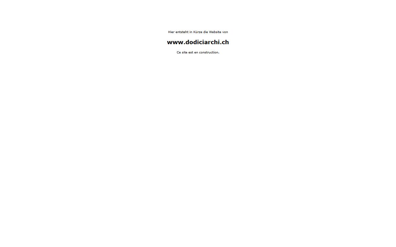 Anteprima del sito: Dodici Sagl - Studio di Architettura