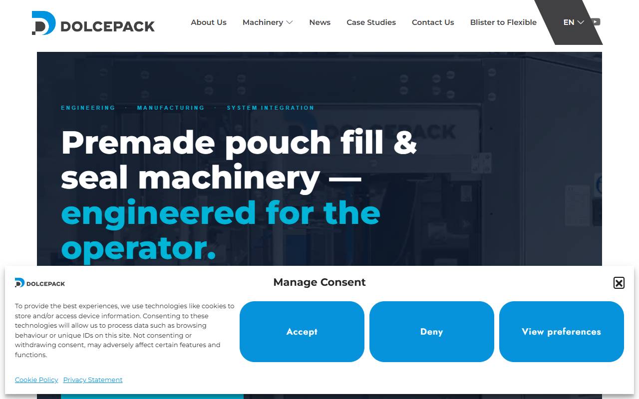 Anteprima del sito: DolcePack Sagl