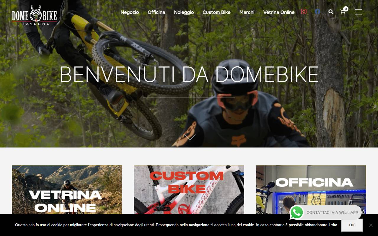 Anteprima del sito: DOME BIKE di Domeniconi Terry