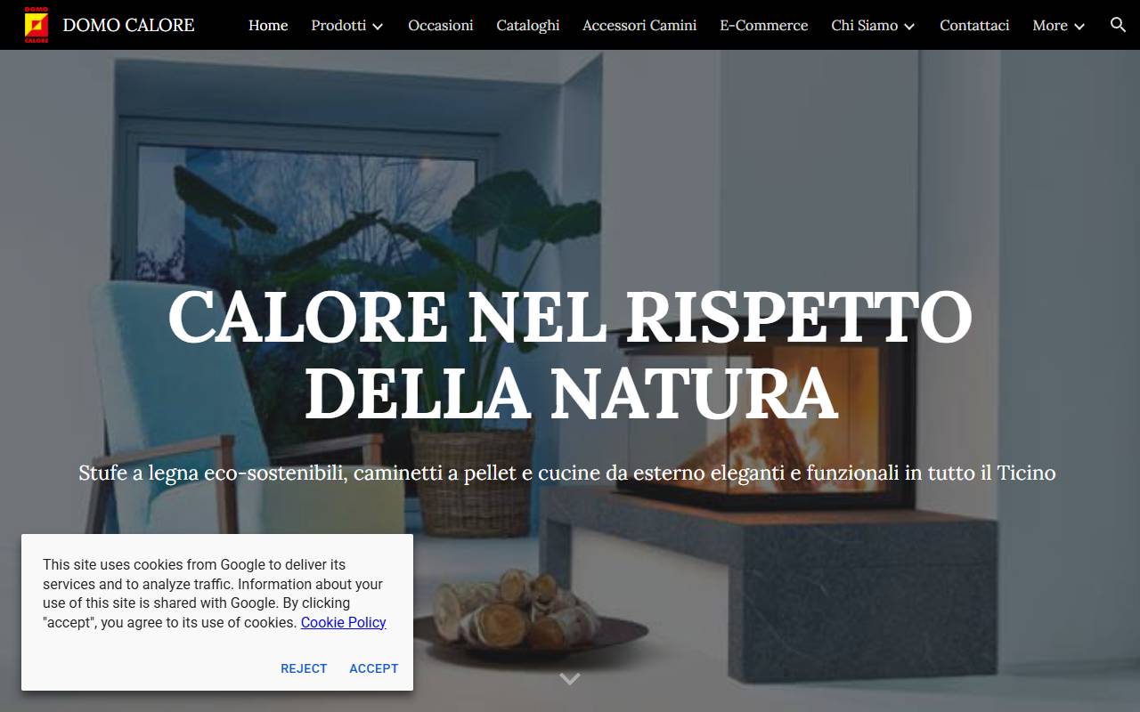 Anteprima del sito: Domo Calore Sagl