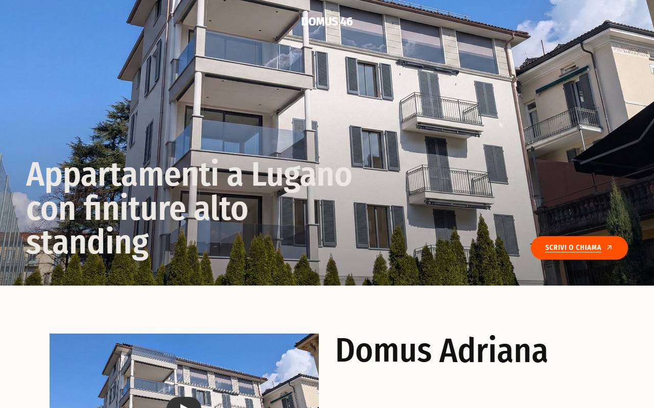Anteprima del sito: Domus 46 SA