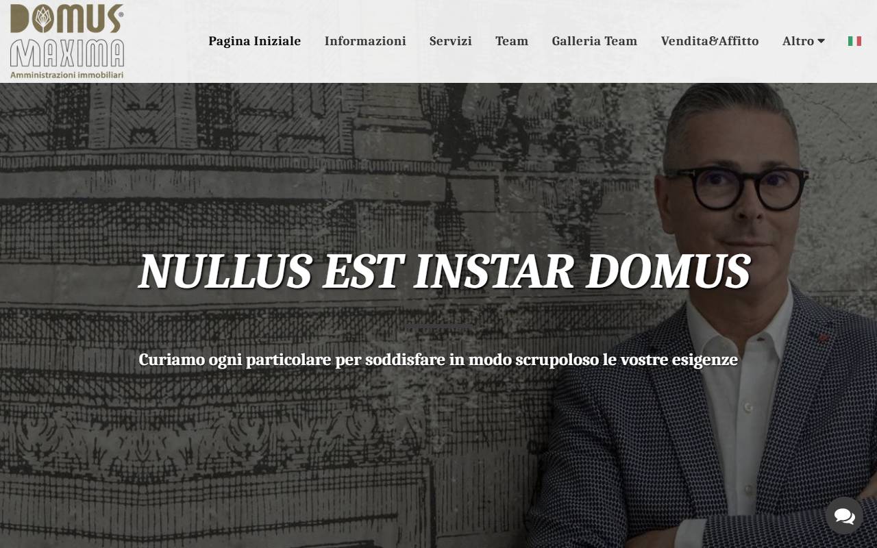 Anteprima del sito: DOMUS MAXIMA SA