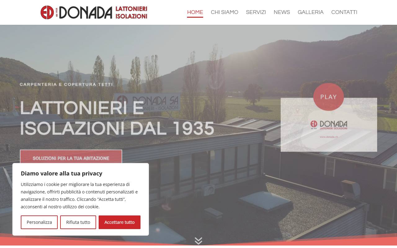 Anteprima del sito: DONADA SA