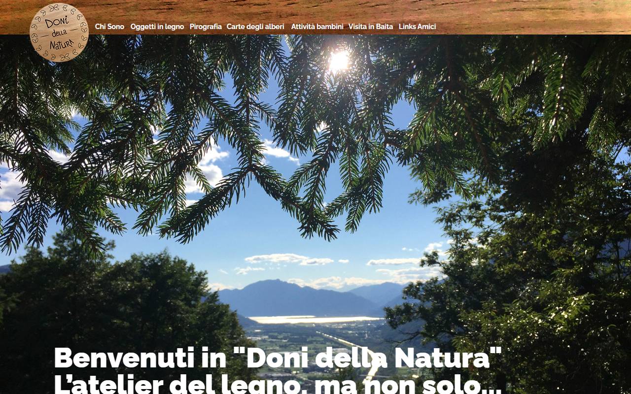 Anteprima del sito: Doni della Natura di Claudia Ambrosetti