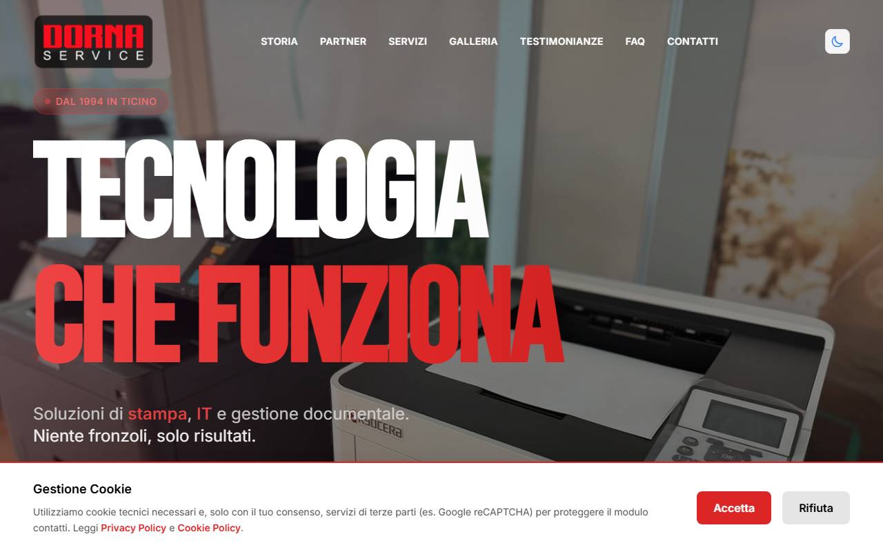 Anteprima del sito: Dorna Service Sagl