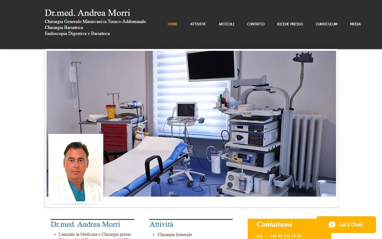 Anteprima del sito: Studio medico Dr.med Andrea Morri
