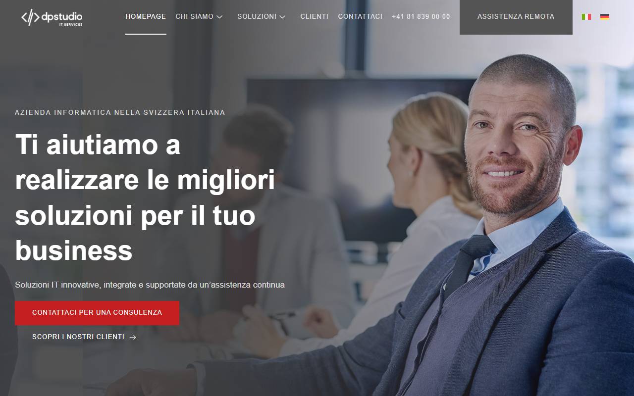 Anteprima del sito: dpstudio SA
