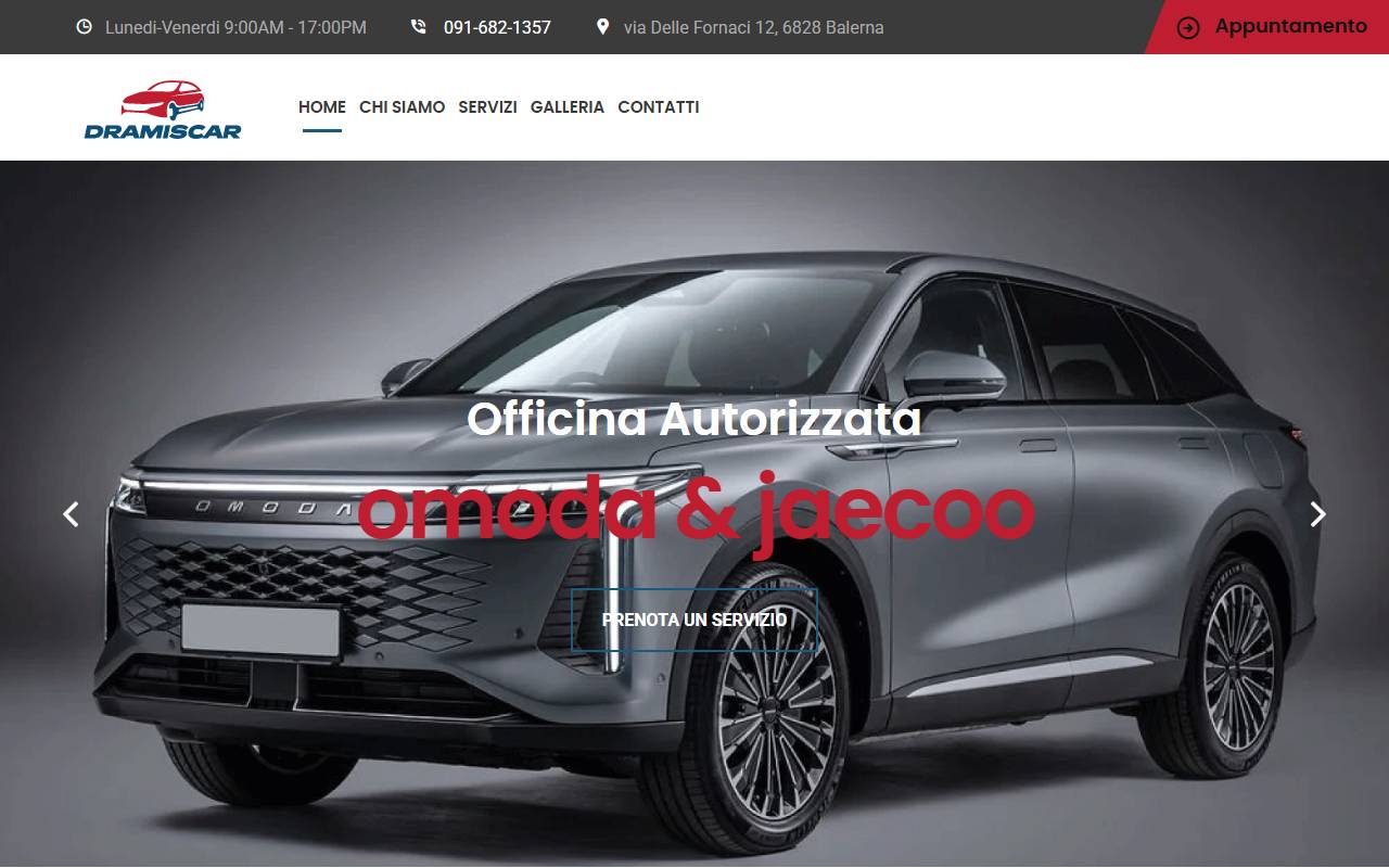 Anteprima del sito: Dramiscar Sagl