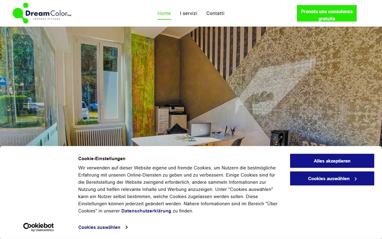 Anteprima del sito: Dream Color Sagl