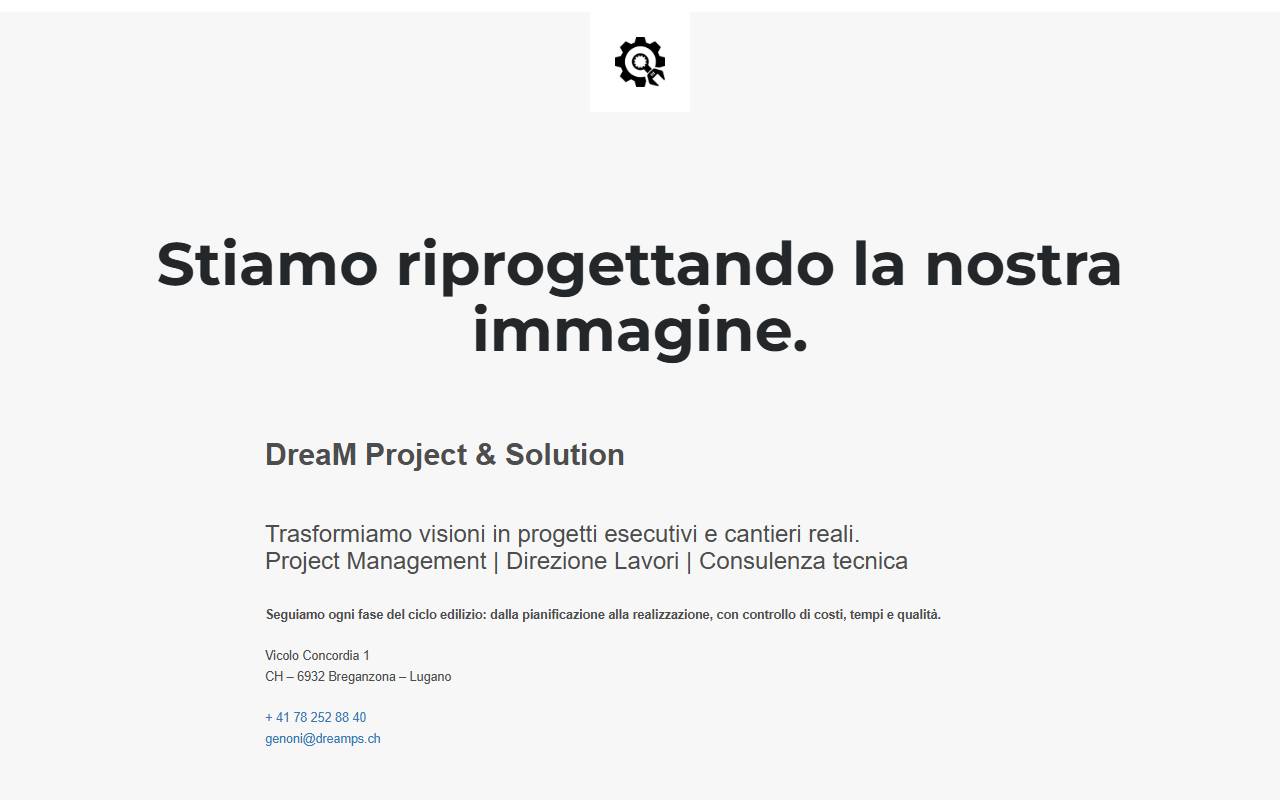 Anteprima del sito: DreaM Project & Solution Sagl
