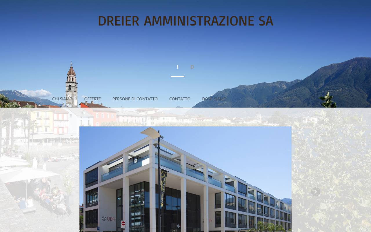 Anteprima del sito: Dreier Amministrazione SA