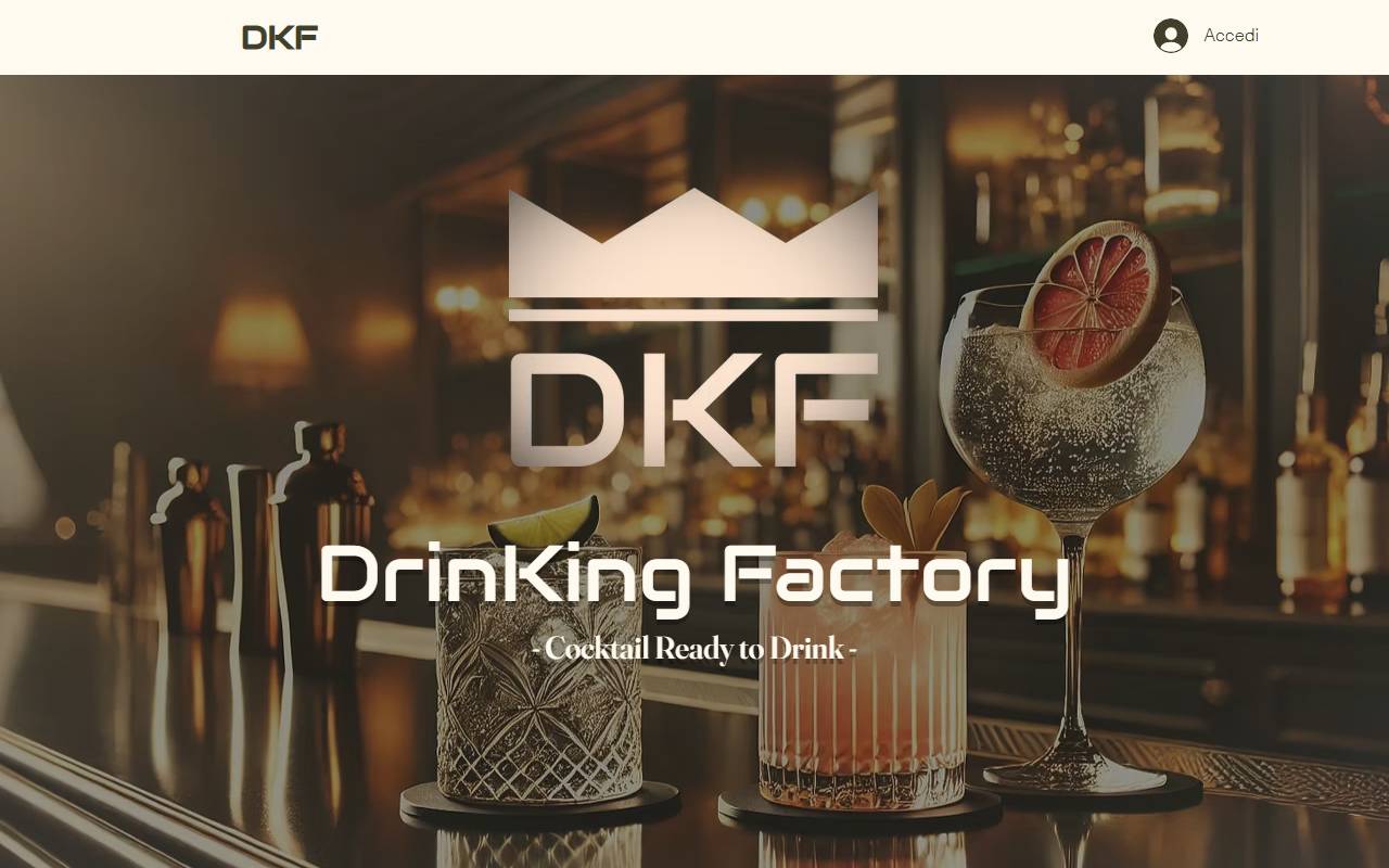 Anteprima del sito: DrinKing Factory Sagl