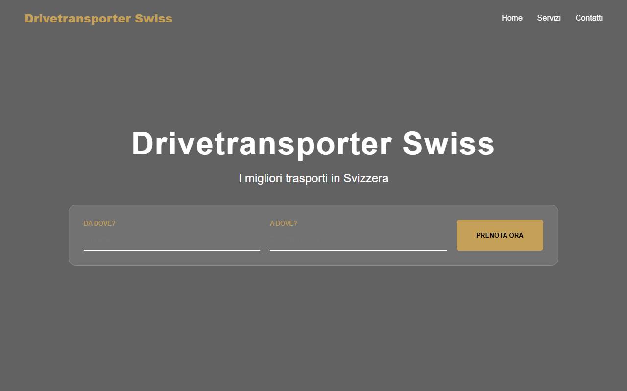 Anteprima del sito: Drivetransporter Swiss Sagl