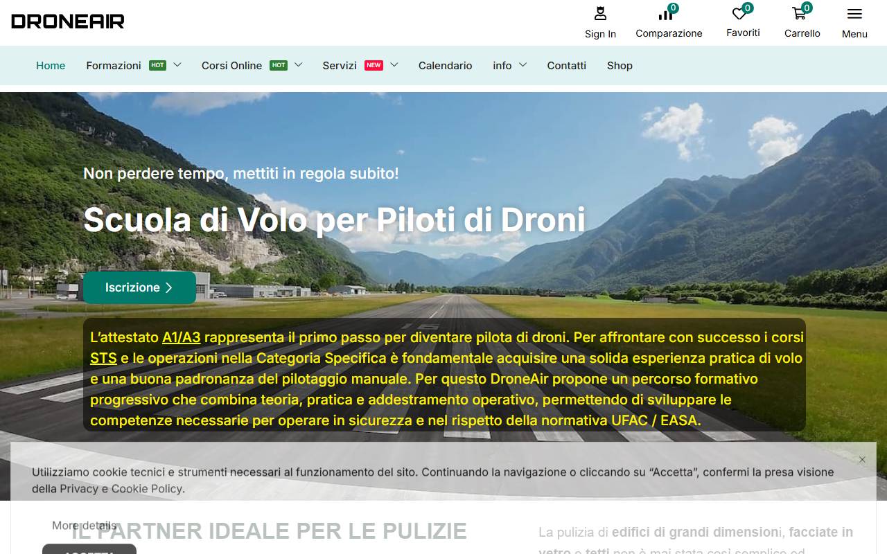 Anteprima del sito: DroneAir Sagl