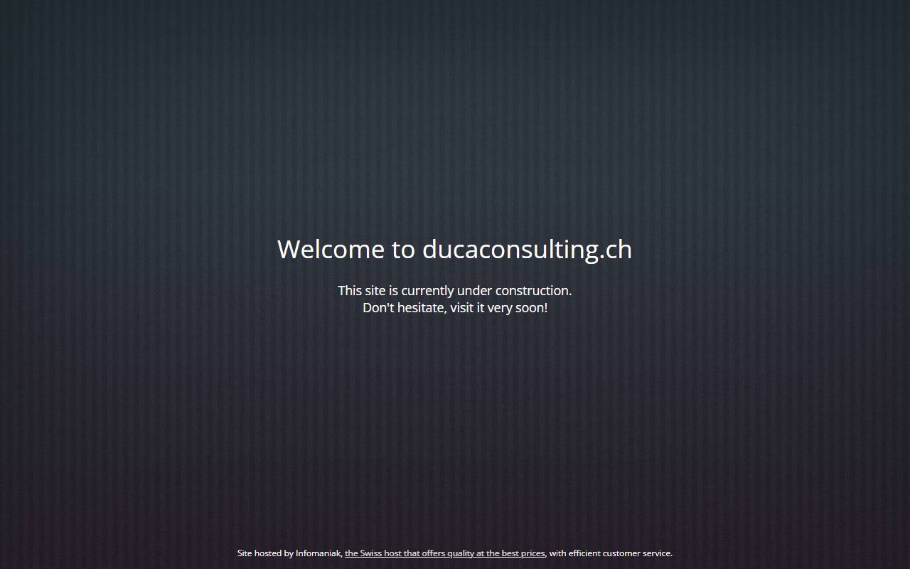 Anteprima del sito: DUCA CONSULTING SAGL