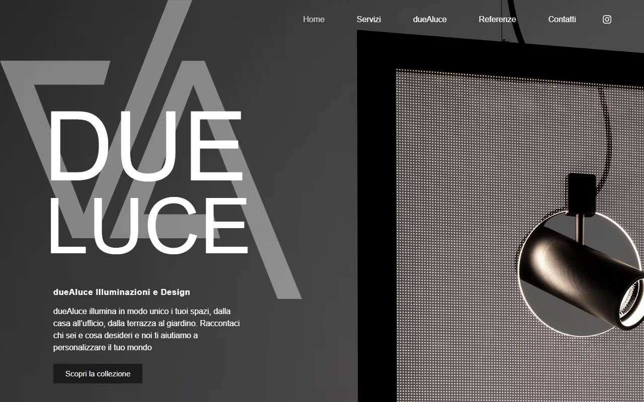 Anteprima del sito: dueAluce Sagl