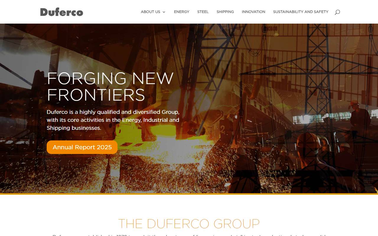Anteprima del sito: Duferco Shipping SA