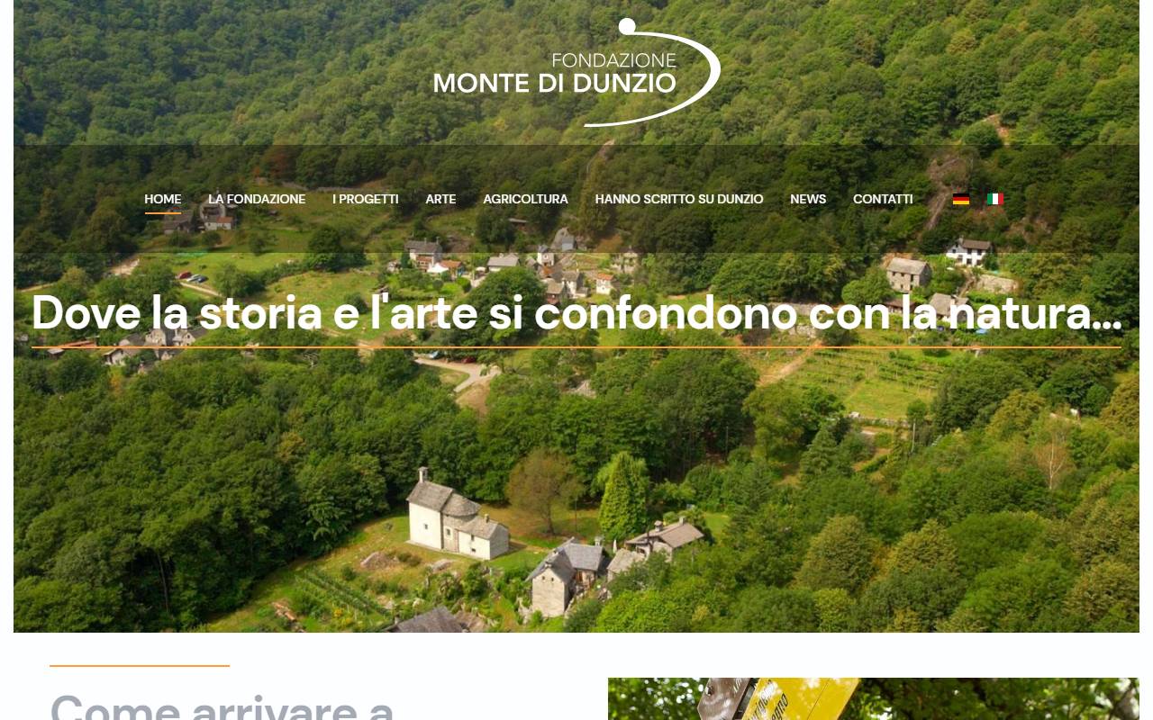 Anteprima del sito: Fondazione Monte di Dunzio