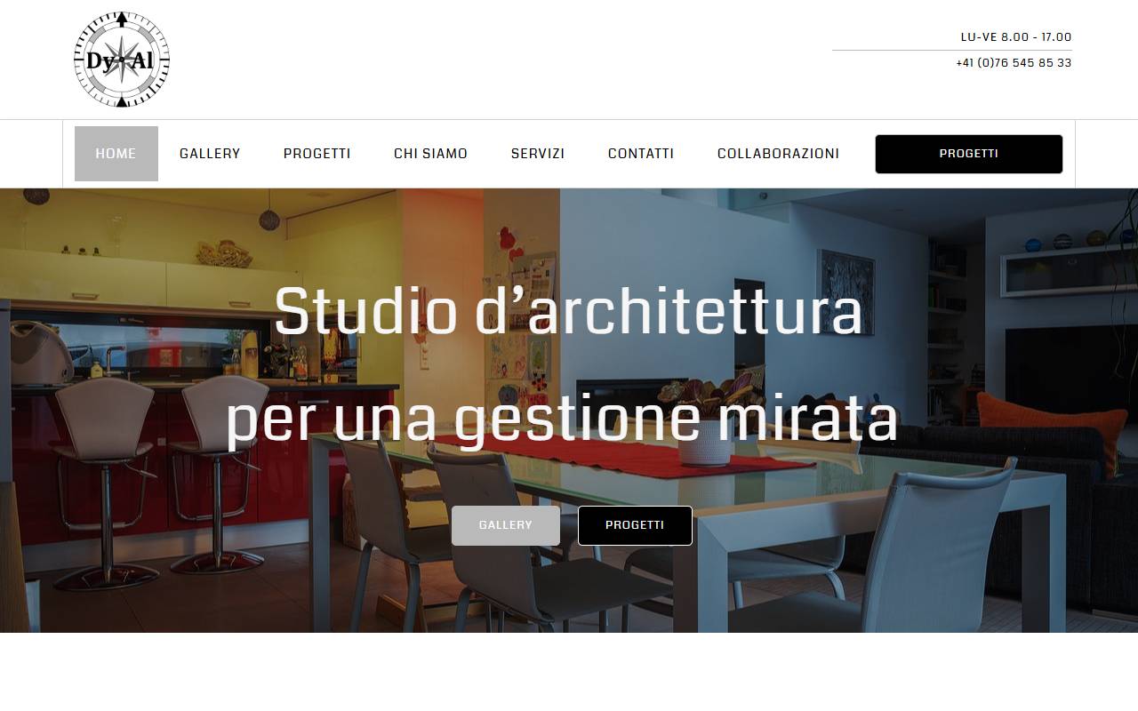 Anteprima del sito: Dy.Al Sagl, succursale di Giubiasco