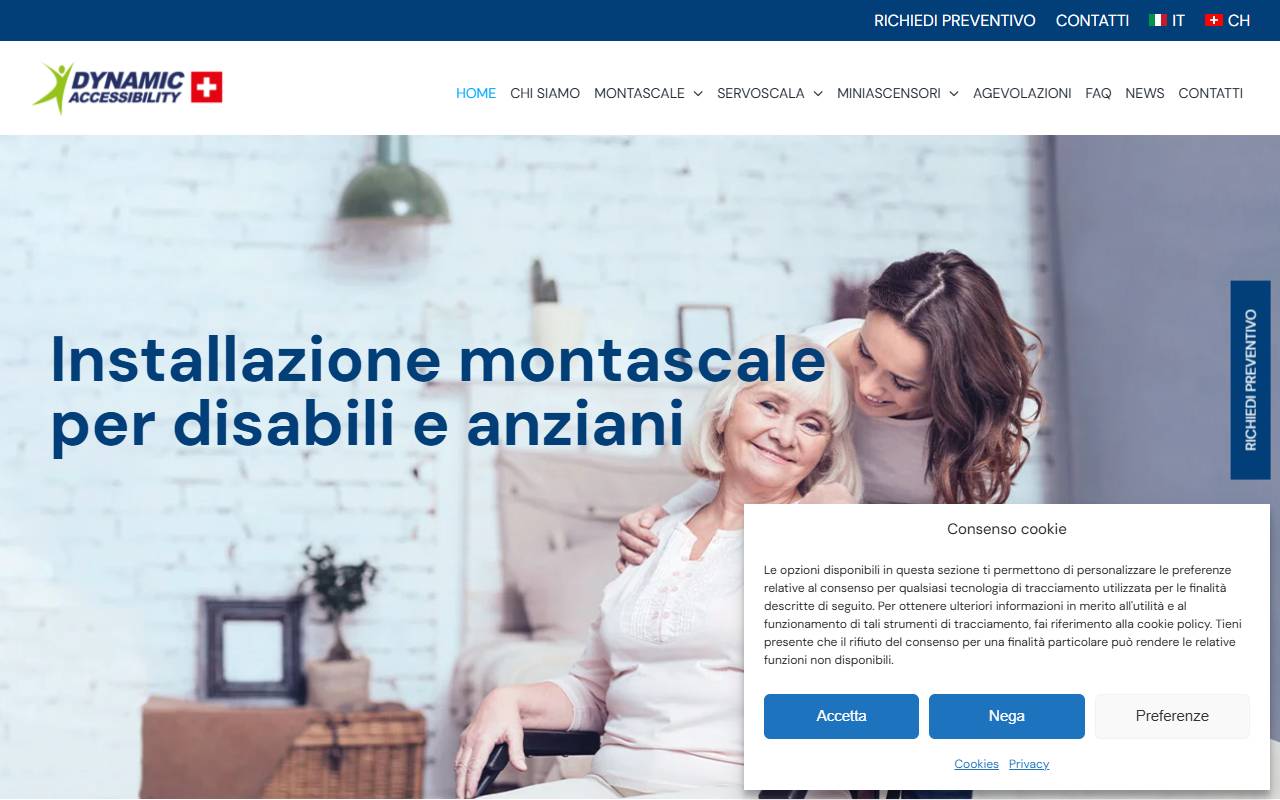 Anteprima del sito: DYNAMIC ACCESSIBILITY SA