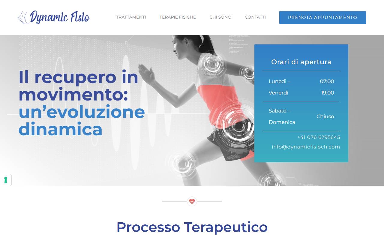 Anteprima del sito: DynamicFisio Sagl