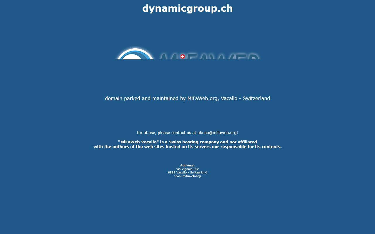 Anteprima del sito: Dynamic Group Sagl