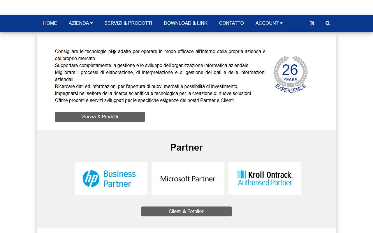 Anteprima del sito: E-DataLabs SA