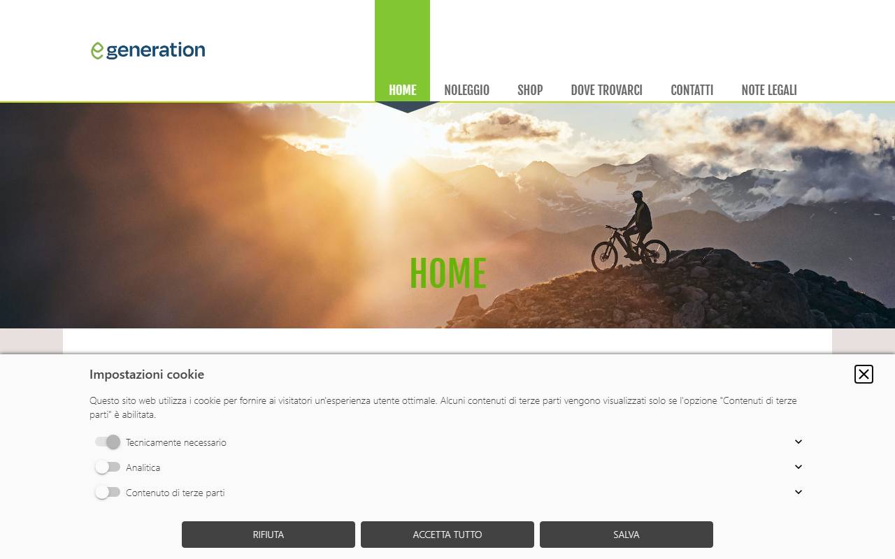 Anteprima del sito: e-generation Sagl