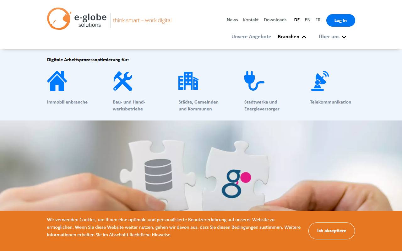 Anteprima del sito: e-globe solutions ag