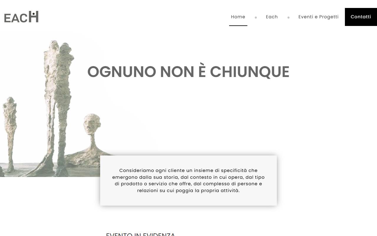 Anteprima del sito: EACH Sagl