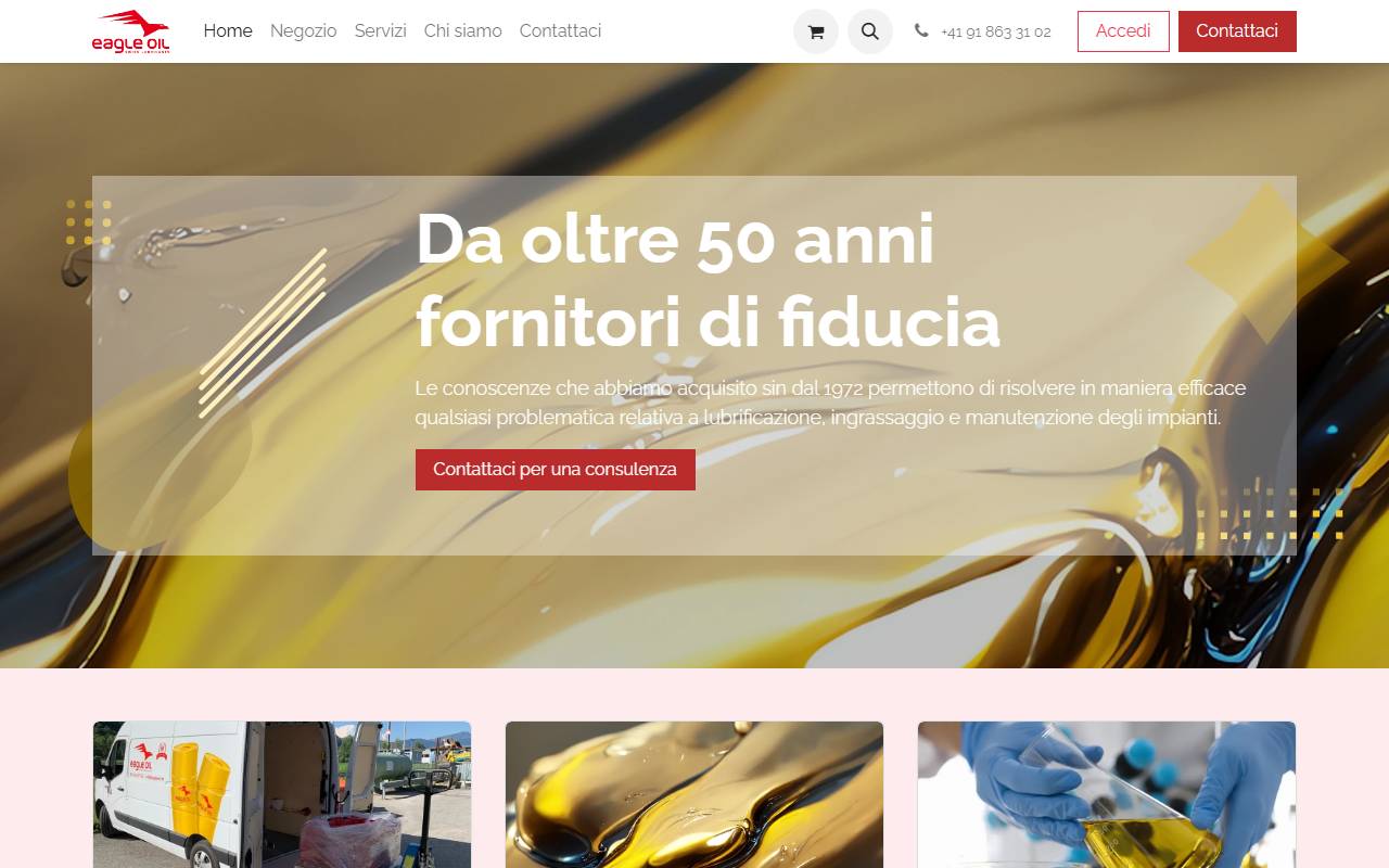 Anteprima del sito: EAGLE OIL SA