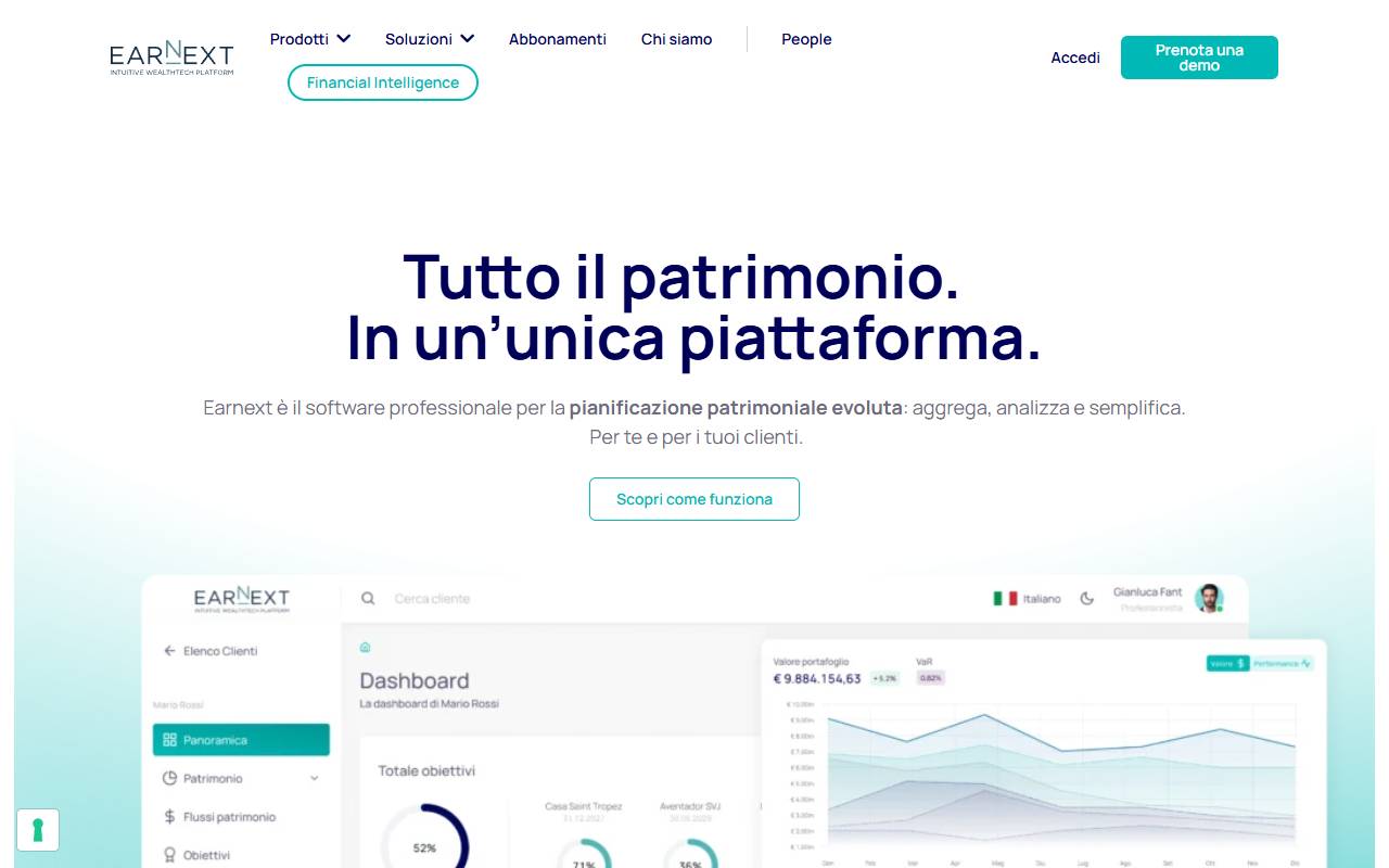 Anteprima del sito: EARNEXT SA