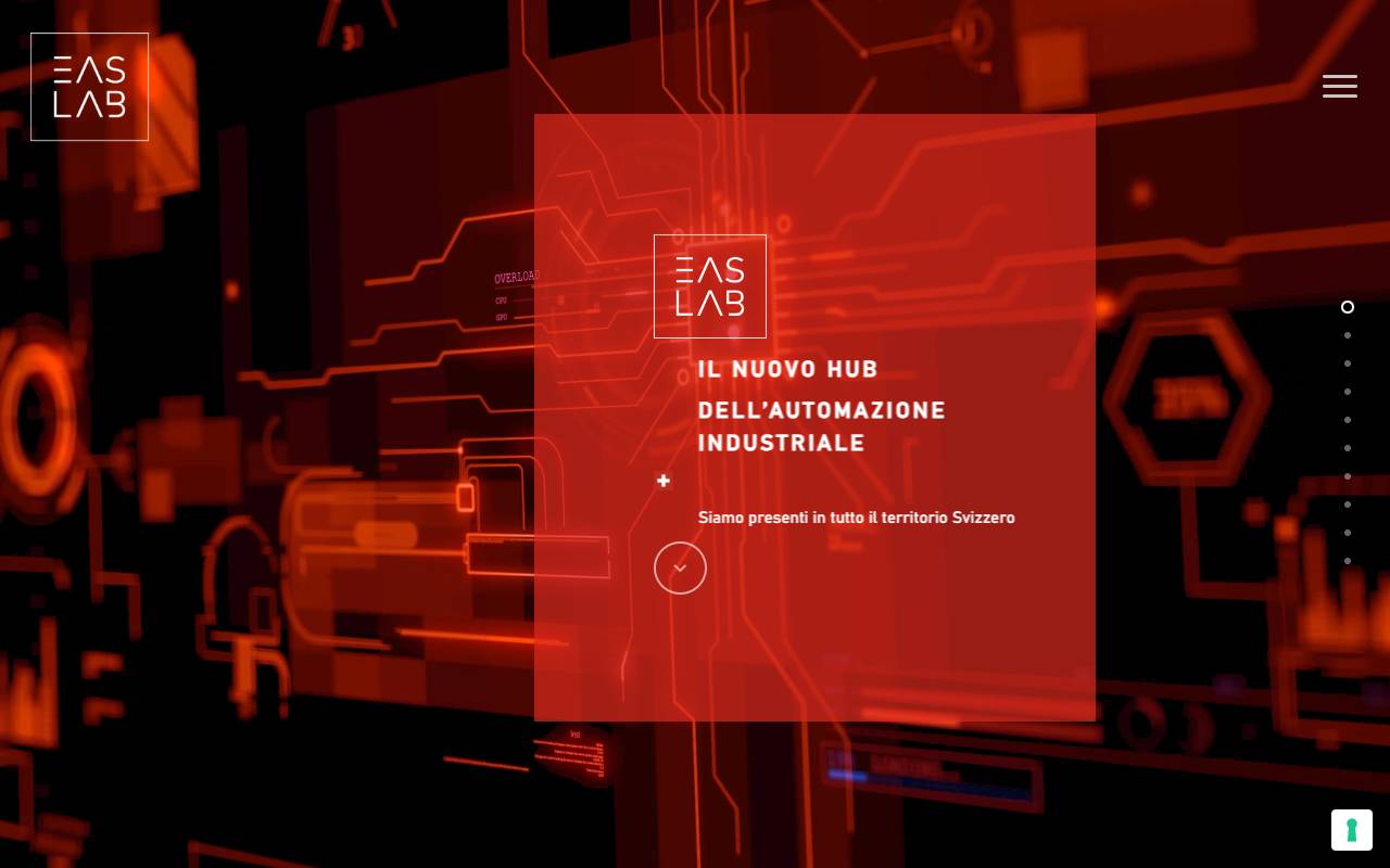 Anteprima del sito: EAS LAB SA
