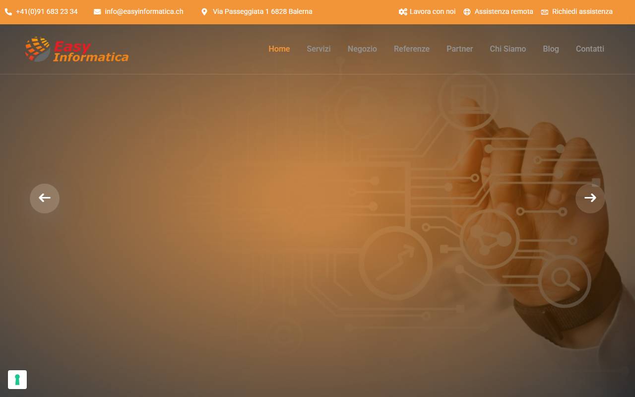 Anteprima del sito: Easy Informatica SA