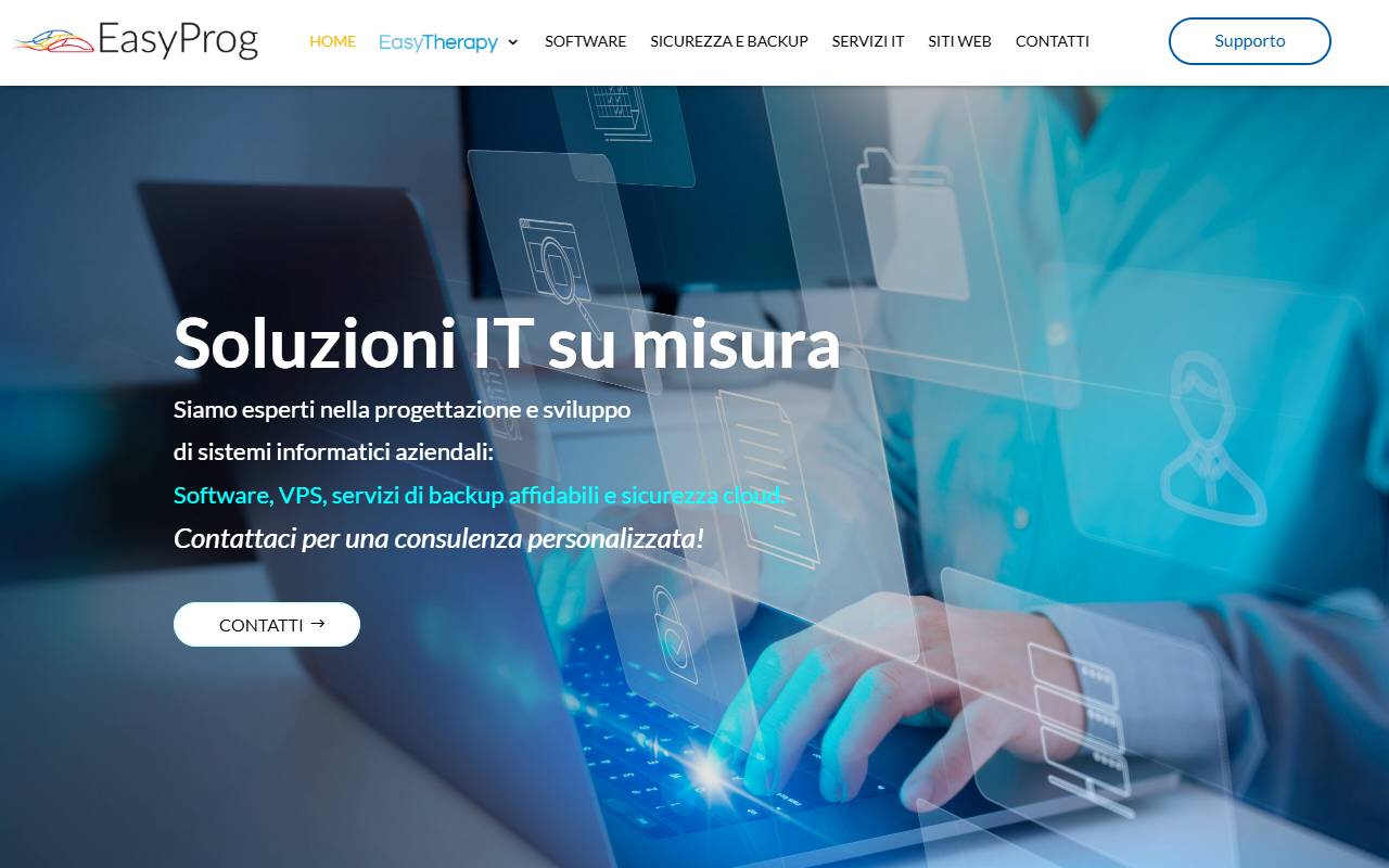 Anteprima del sito: EasyProg Sagl