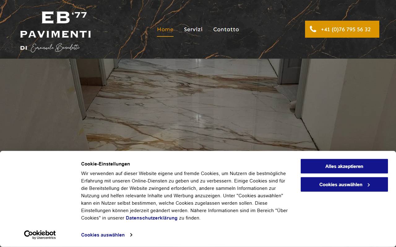 Anteprima del sito: EB77 Pavimenti di Emanuele Benedetti