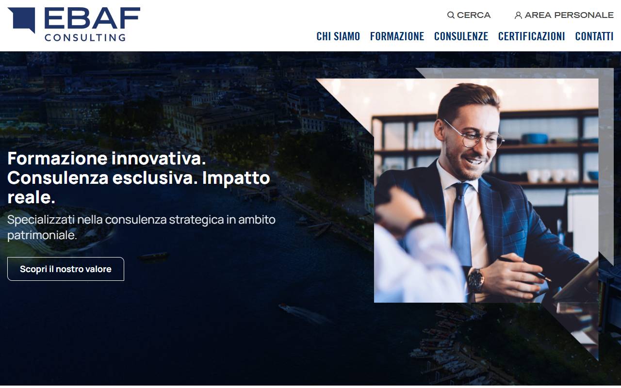 Anteprima del sito: EBAF Consulting SA