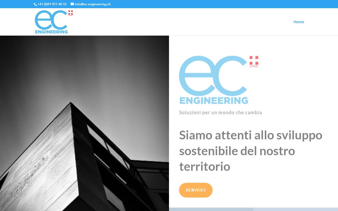 Anteprima del sito: EC ENGINEERING Sagl