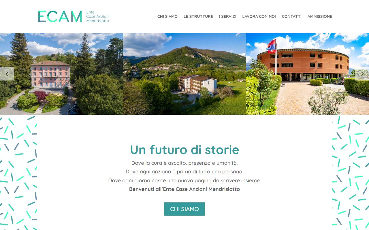 Anteprima del sito: Ente Case Anziani Mendrisiotto